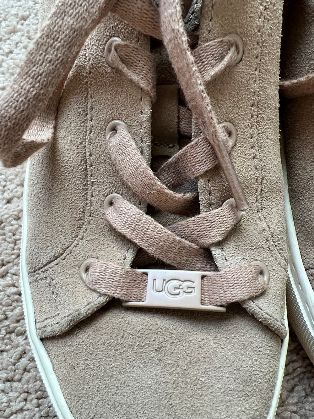 UGG Women’s Taupe Suede Low-Top Sneakers - Picture 4 of 8